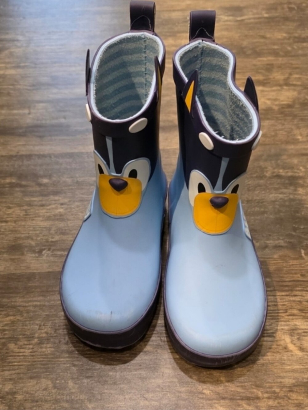 Kids Light Blue Bluey Dog Toddler Size 9 Rain Boots Gender Neutral